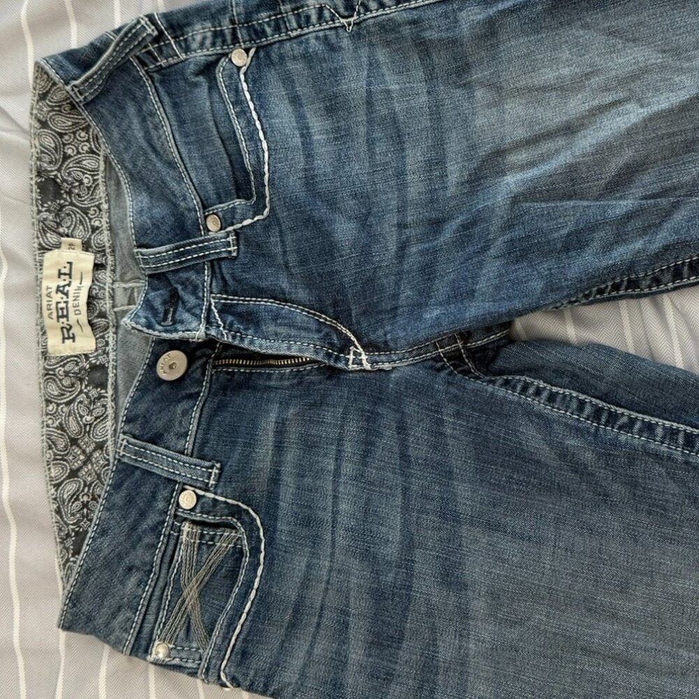 Ariat Jeans Women's 29R Blue REAL DENIM